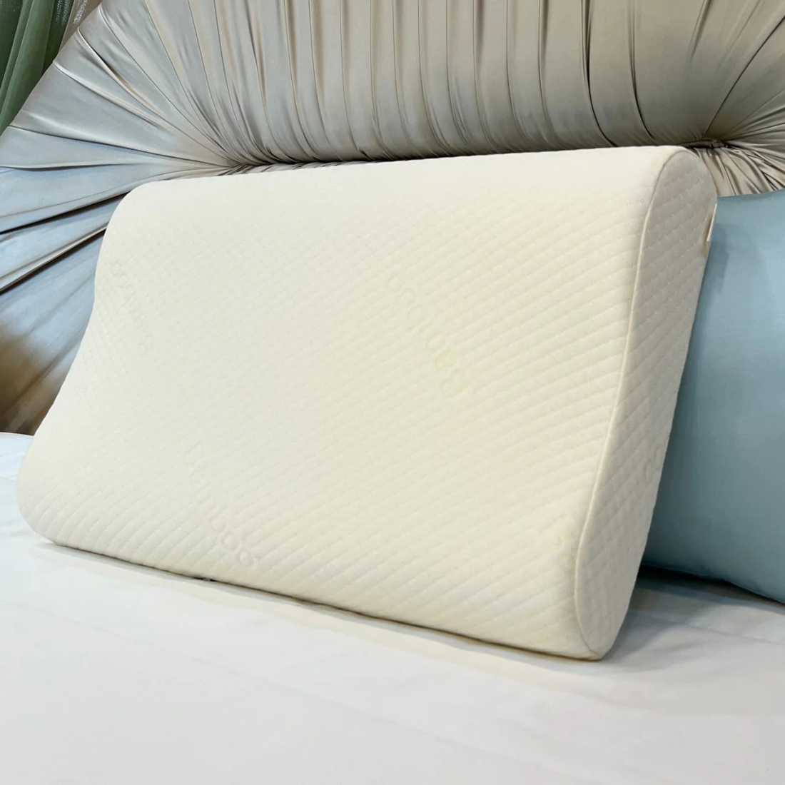 Orkasleep Active Orthopedic Contour Neck Support Pillow for Sleeping, Neck & Shoulder Pain Memory Foam Solid Sleeping Pillow Pack of 1